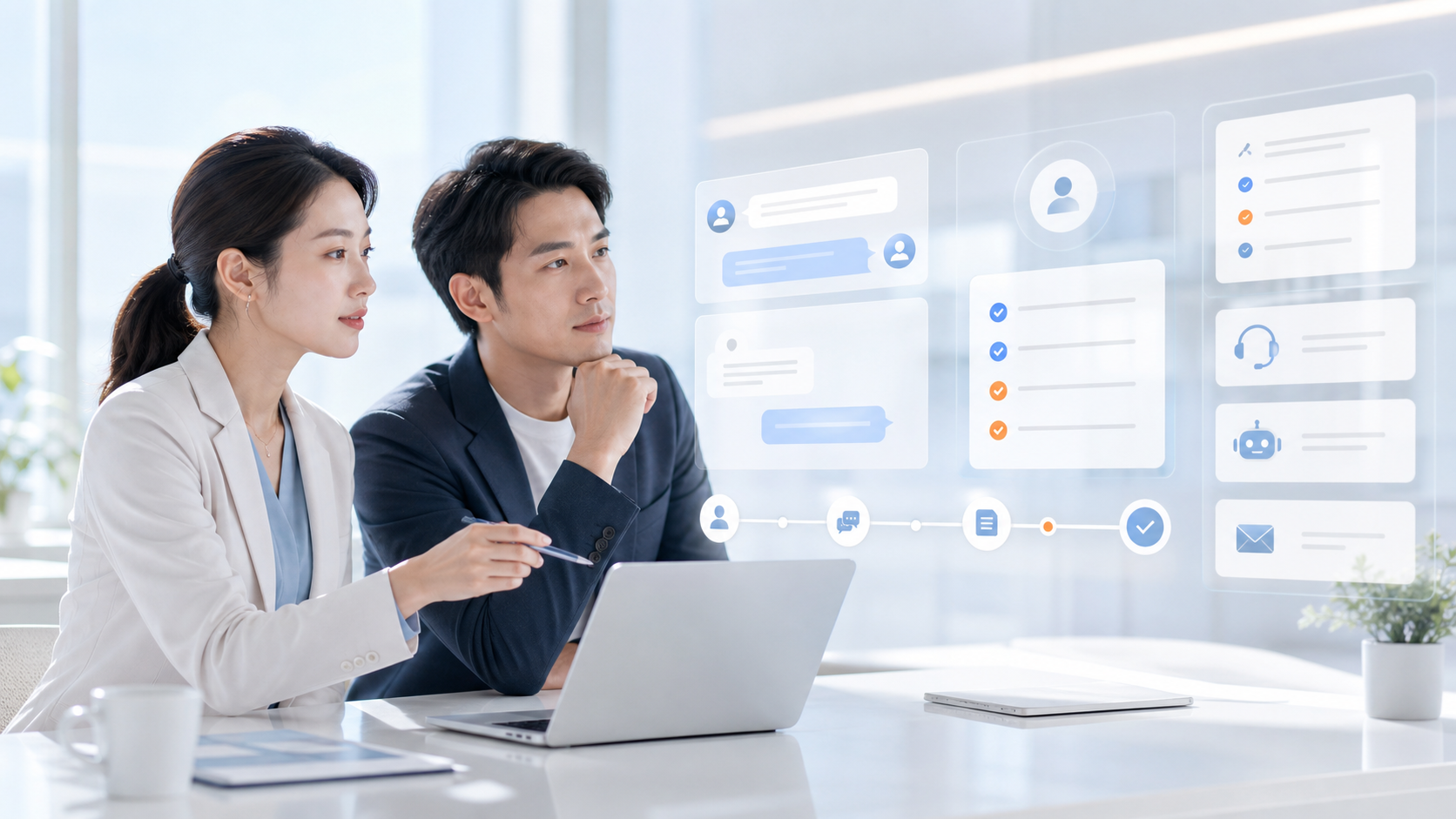 AI 導入顧問協助企業規劃 AI 客服、CRM 與客戶歷程整合