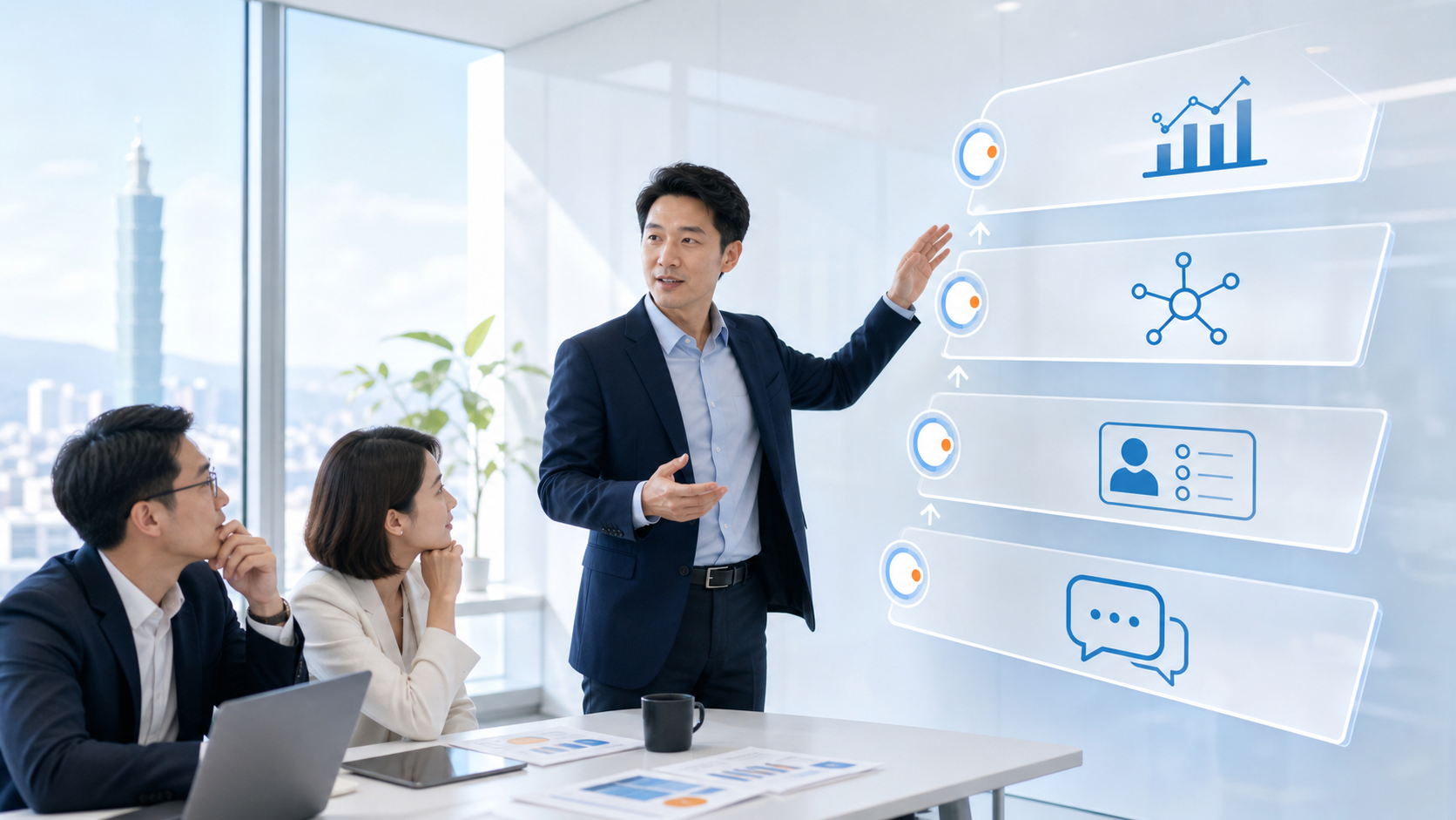 AI 導入顧問說明 AI 客服從回應問題到企業洞察的四個等級